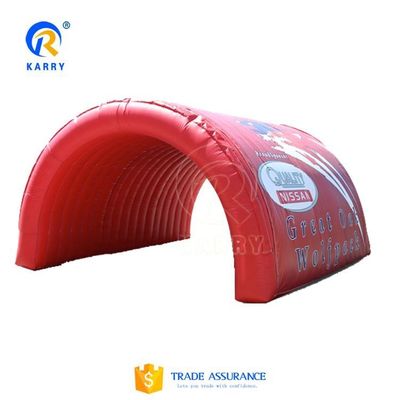 Grande tenda gonfiabile tenda gonfiabile a cupola gigante rossa con materiale resistente alle intemperie