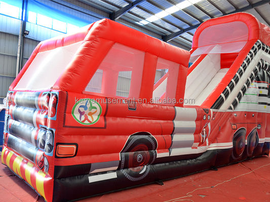 Stampa digitale Popolare Red Fire Truck Slide asciutto o bagnato per bambini e adulti
