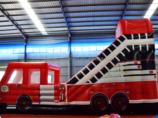 Stampa digitale Popolare Red Fire Truck Slide asciutto o bagnato per bambini e adulti