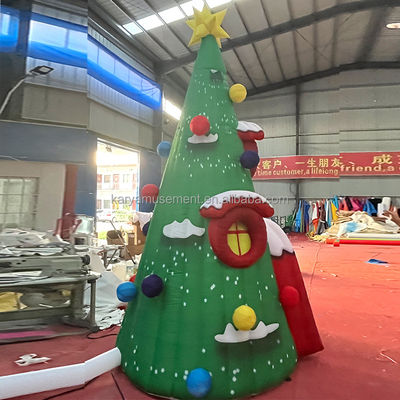 Eventi di festa Modello personalizzato di buco gonfiabile per albero di Natale con CE/EN71/EN14960
