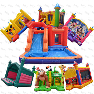 Commercial Grade PVC Bambino gonfiabile Casa rimbalzo Cortile Salto Castello Slide Combo