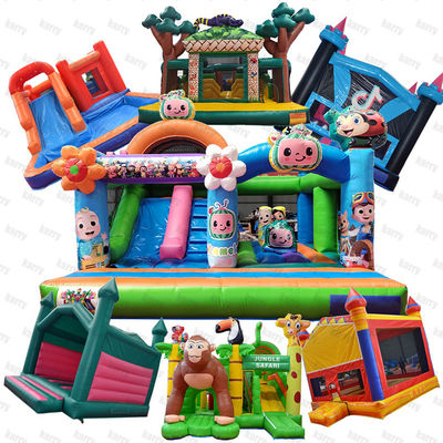 Commercial Grade PVC Bambino gonfiabile Casa rimbalzo Cortile Salto Castello Slide Combo