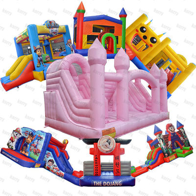 Commercial Grade PVC Bambino gonfiabile Casa rimbalzo Cortile Salto Castello Slide Combo