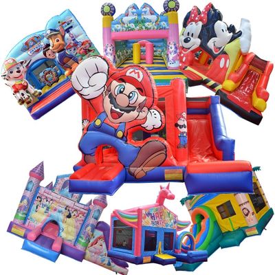 Commercial Grade PVC Bambino gonfiabile Casa rimbalzo Cortile Salto Castello Slide Combo