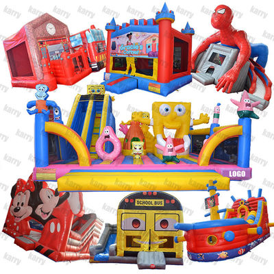 Commercial Grade PVC Bambino gonfiabile Casa rimbalzo Cortile Salto Castello Slide Combo