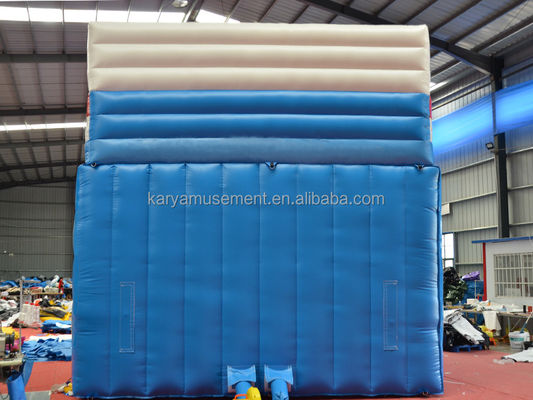 Sliding Blue Dragon gonfiabile di qualità commerciale per adulti con 2 scivoli e piscina di scivolo