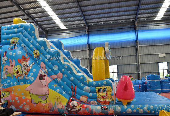 29ft Sponge-Bob Wide Slip n Slide per bambini N Adulti Indoor PVC Commerciale gonfiabile
