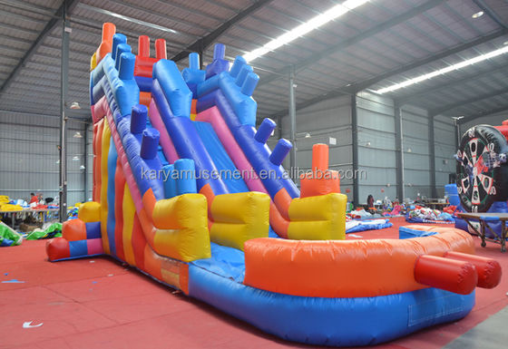 2023 Inflatabili per esterni personalizzati PVC Blocchi di costruzione colorati Air Jumping Slide
