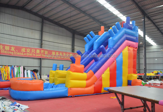 2023 Inflatabili per esterni personalizzati PVC Blocchi di costruzione colorati Air Jumping Slide