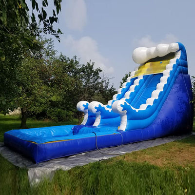 Spray Blue Water Slide Giochi all'aperto Grandi scivoli per il divertimento all'aperto