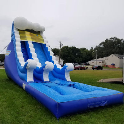 Spray Blue Water Slide Giochi all'aperto Grandi scivoli per il divertimento all'aperto