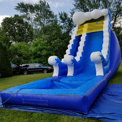 Spray Blue Water Slide Giochi all'aperto Grandi scivoli per il divertimento all'aperto