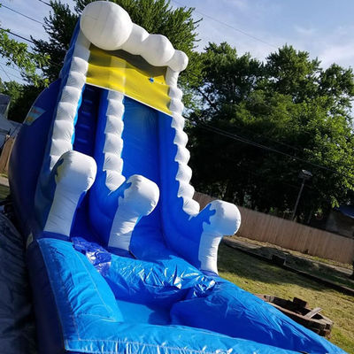 Spray Blue Water Slide Giochi all'aperto Grandi scivoli per il divertimento all'aperto