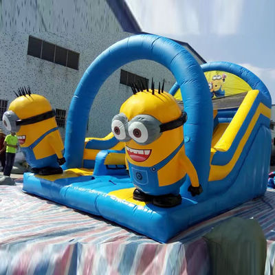Slide gonfiabile a doppia corsia per mini-ioni con opzione secco-umido
