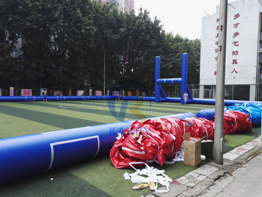 Gioco di campo di rugby gonfiabile portatile per bambini e adulti