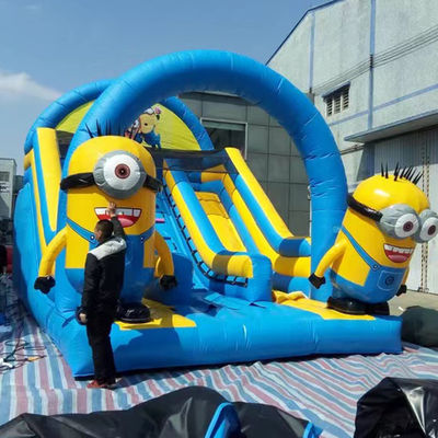 Slide gonfiabile a doppia corsia per mini-ioni con opzione secco-umido