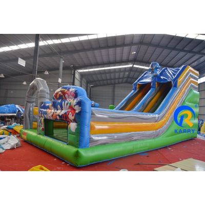 Carry Inflatable Fun City Unisex Blue Playground per bambini nel Giant Inflatable Park