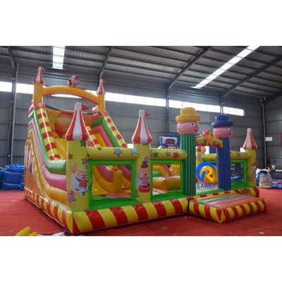 Parco acquatico a tema pagliaccio gonfiabile da 8x6x6m per parco giochi esterno e interno per bambini