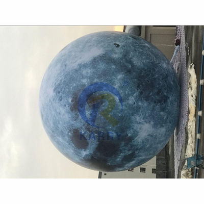 Stampa digitale modello di luna gonfiabile con luce a led per eventi colore personalizzato