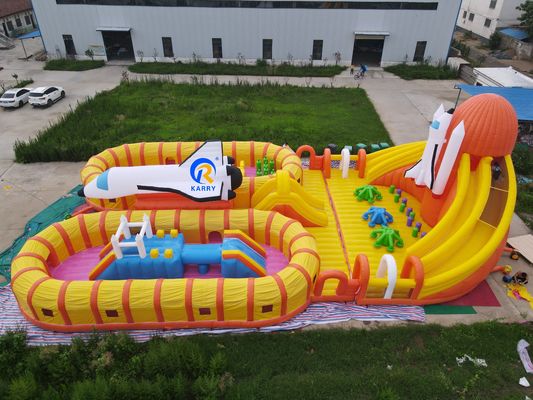 Parco acquatico estivo divertimento unisex grande orso polare gonfiabile parco giochi per giochi all'aria aperta