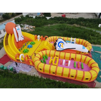 Parco acquatico estivo divertimento unisex grande orso polare gonfiabile parco giochi per giochi all'aria aperta