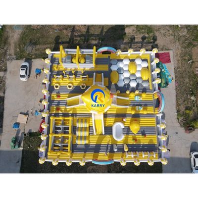 PVC Tarpaulin Custom Il più grande parco a tema gonfiabile del mondo per bambini unisex Bounce House