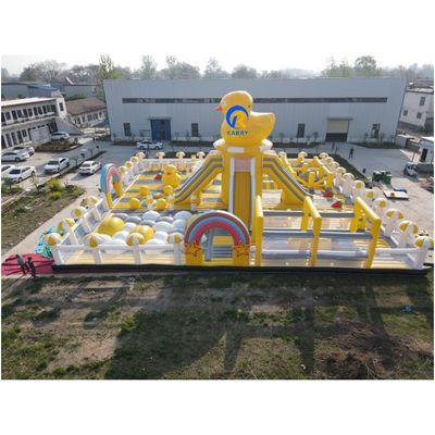PVC Tarpaulin Custom Il più grande parco a tema gonfiabile del mondo per bambini unisex Bounce House