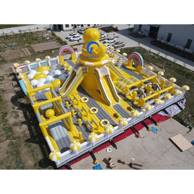 PVC Tarpaulin Custom Il più grande parco a tema gonfiabile del mondo per bambini unisex Bounce House