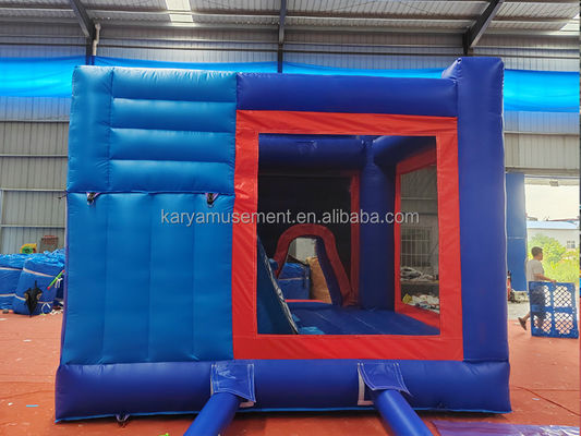 Caratteristiche unisex personalizzate Sonic Bounce House Combo Slide gonfiabile per noleggio di feste