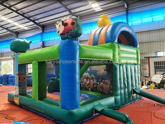 CE/EN71/EN14960 Certificato Cocomelon Theme Kids Party Trampoline Bouncer con scivolo
