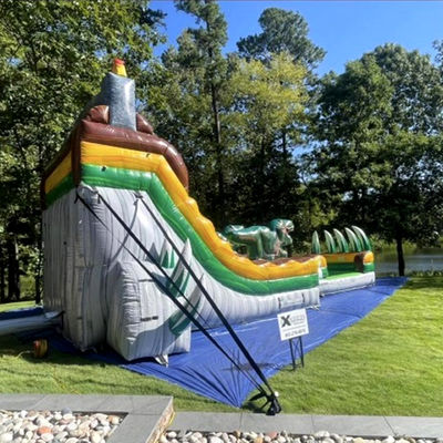 Lasciate andare la vostra immaginazione Giungla tropicale Dino tema scivolo d'acqua con Splash Pool Fun