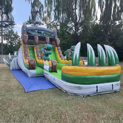 Lasciate andare la vostra immaginazione Giungla tropicale Dino tema scivolo d'acqua con Splash Pool Fun