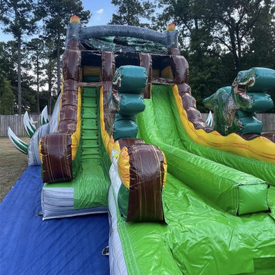 Lasciate andare la vostra immaginazione Giungla tropicale Dino tema scivolo d'acqua con Splash Pool Fun