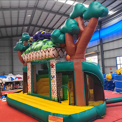 Festa per bambini Casa gonfiabile all'aperto con diapositiva Spedizione via mare/aria/espressa