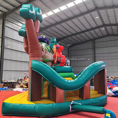 Festa per bambini Casa gonfiabile all'aperto con diapositiva Spedizione via mare/aria/espressa