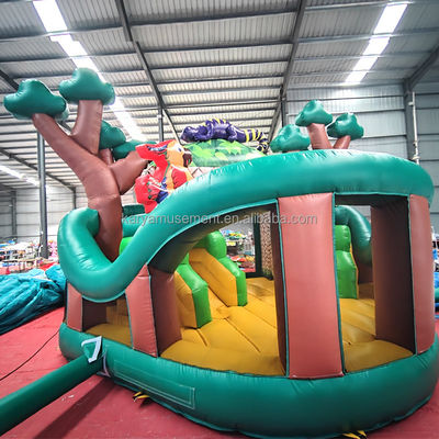 Festa per bambini Casa gonfiabile all'aperto con diapositiva Spedizione via mare/aria/espressa