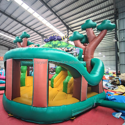 Festa per bambini Casa gonfiabile all'aperto con diapositiva Spedizione via mare/aria/espressa