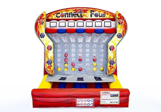 Colore Inflatable Connect 4 in a Row Target Shooting Game per le sfide commerciali