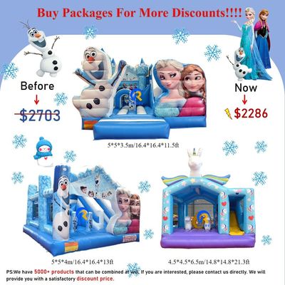 0.55mm PVC Vinyl Tarpaulin Inflatabile Combo Castle Slide per bambini al Parco di divertimenti