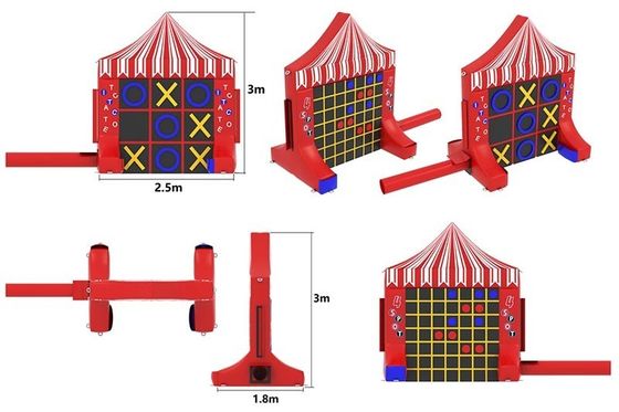 Giochi sportivi interattivi portatili giochi di carnevale colorati Tic Tac Toe Parete e Connect 4