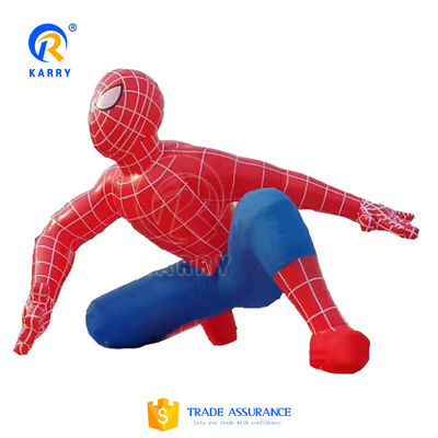 Modello Spiderman gonfiabile con taglia personalizzata e cuciture doppie e tre