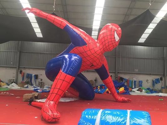 Modello Spiderman gonfiabile con taglia personalizzata e cuciture doppie e tre
