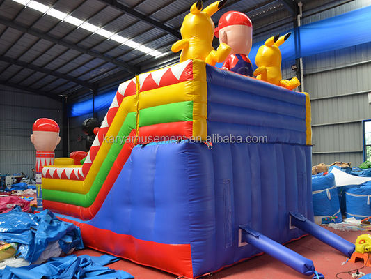 Blower Fun City gonfiabile con Mickey e Mario Castello gonfiabile Bouncer House Combo Parco giochi Blower incluso