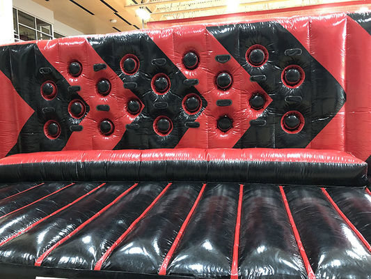 Blower Interactive Sport Game Challenge Inflatabile Whack Wall WipeOut Gioco di pugni