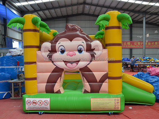 CE/EN71/EN14960 Certificato Piccole dimensioni Jungle Cartoon Monkey Bouncy Castle per bambini