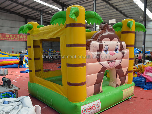 CE/EN71/EN14960 Certificato Piccole dimensioni Jungle Cartoon Monkey Bouncy Castle per bambini