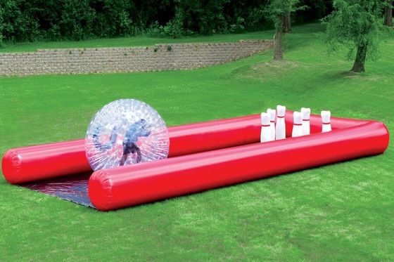 Gioco a palla e a bowling gonfiabile personalizzato per divertimenti di festa di team building