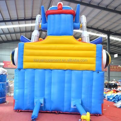 Trampolino personalizzato di piccole dimensioni gonfiabile meccanico Ares Fun City Bouncer Combo Slide