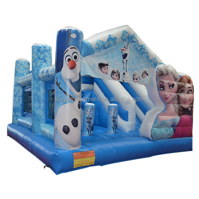 Passeggiata personalizzata per bambini Trampolino gonfiabile Principessa Elsa Castle Combo Salto scivolo