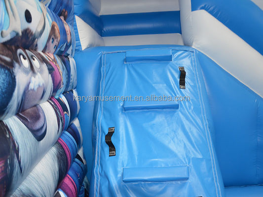 Passeggiata personalizzata per bambini Trampolino gonfiabile Principessa Elsa Castle Combo Salto scivolo